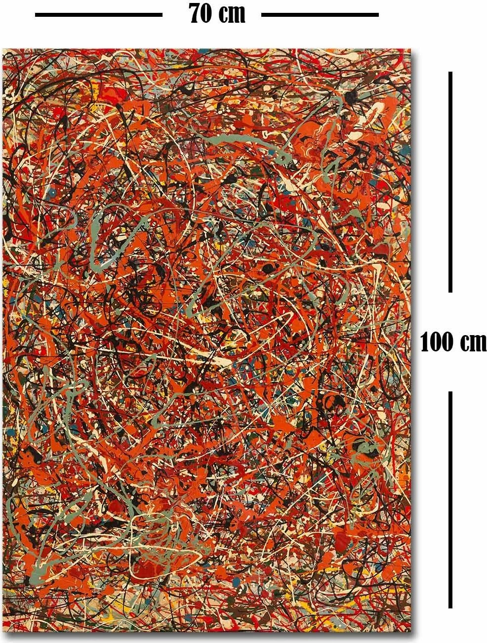 Pikturë dekorative në kanavacë, Wallity, 70100FAMOUSART-056, shumëngjyrëshe, 70x100cm