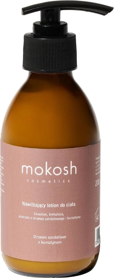 Losion trupi për femra Mokosh me sandalwood dhe amber, 200ml