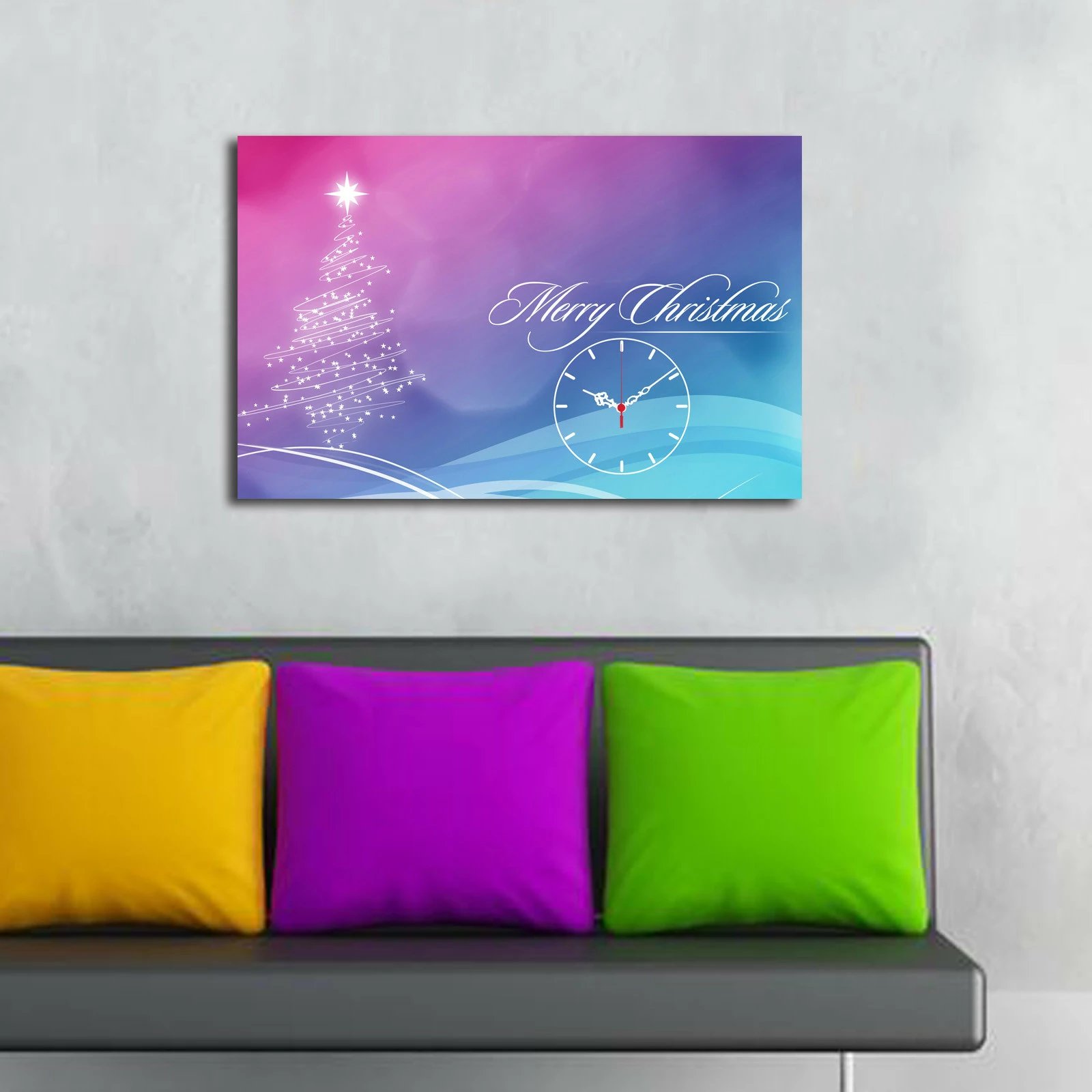 Orë muri dekorative prej kanavace, shumëngjyrëshe, Wallity YYCS-5, 45x70cm