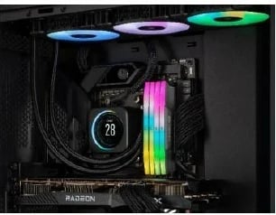 RAM Memorje Corsair Vengeance RGB DDR5 CMH16GX5M2B5600Z40 16GB (2x8GB) 5600MHz CL40, e zezë, set 2 copë