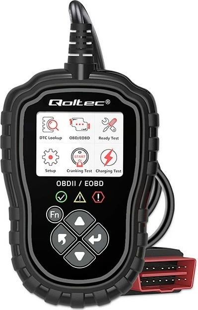 Tester diagnostikues Qoltec ProLine, OBDII/EOBD, 8V-25V, DualSystem, i zi