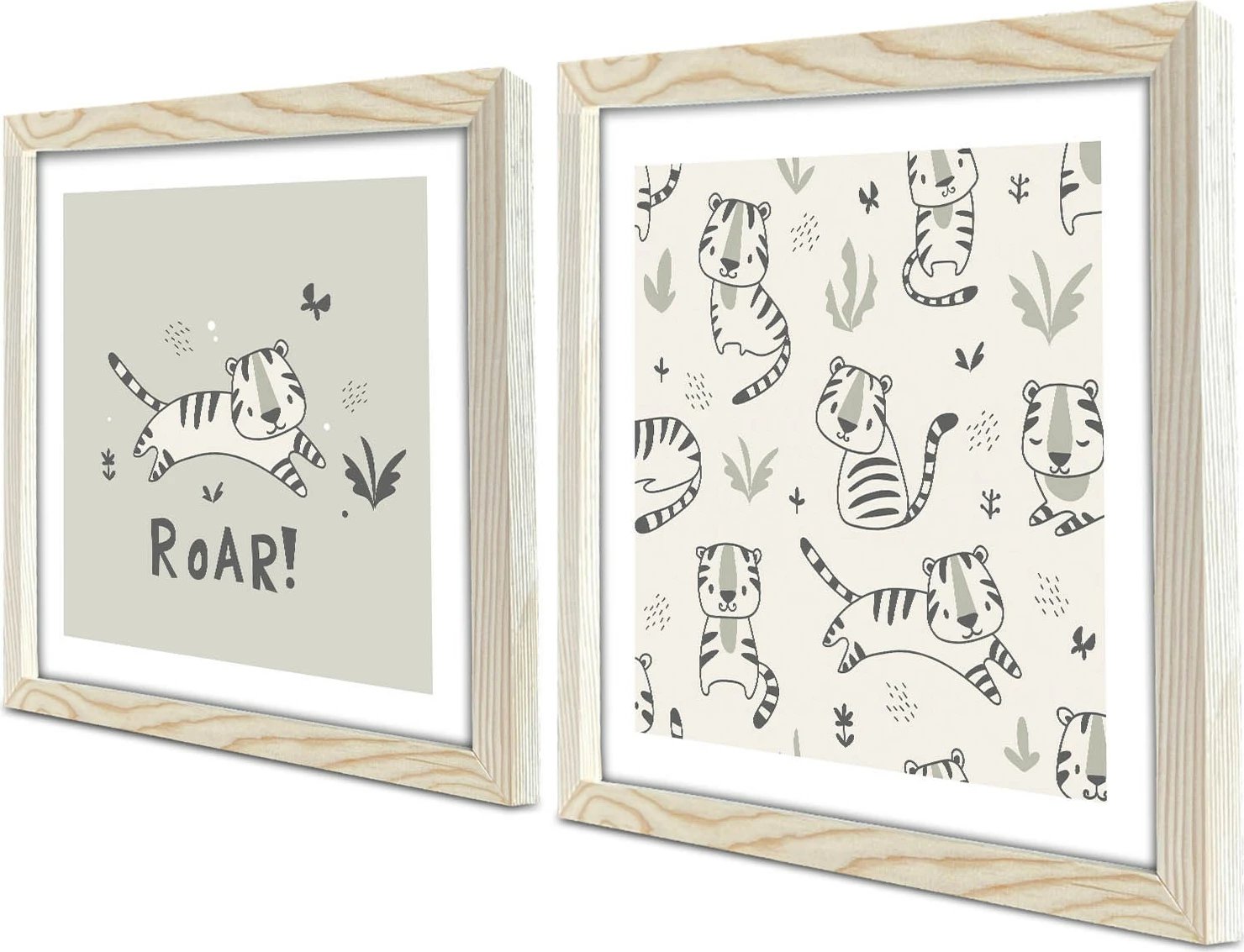 Pikturë dekorative me kornizë MDF (2 copë), Wallity, 2P3333KCT-019