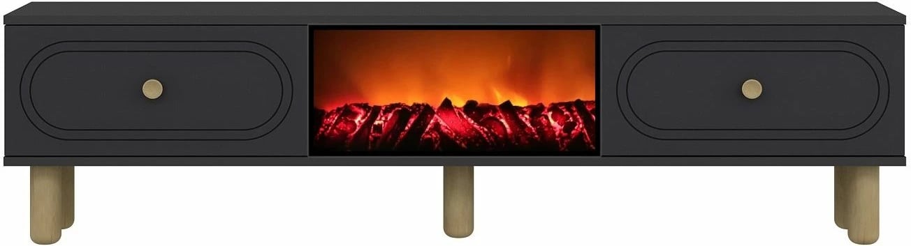 Komodë TV Skye Decor, oxhak Polen Bohem, antracit