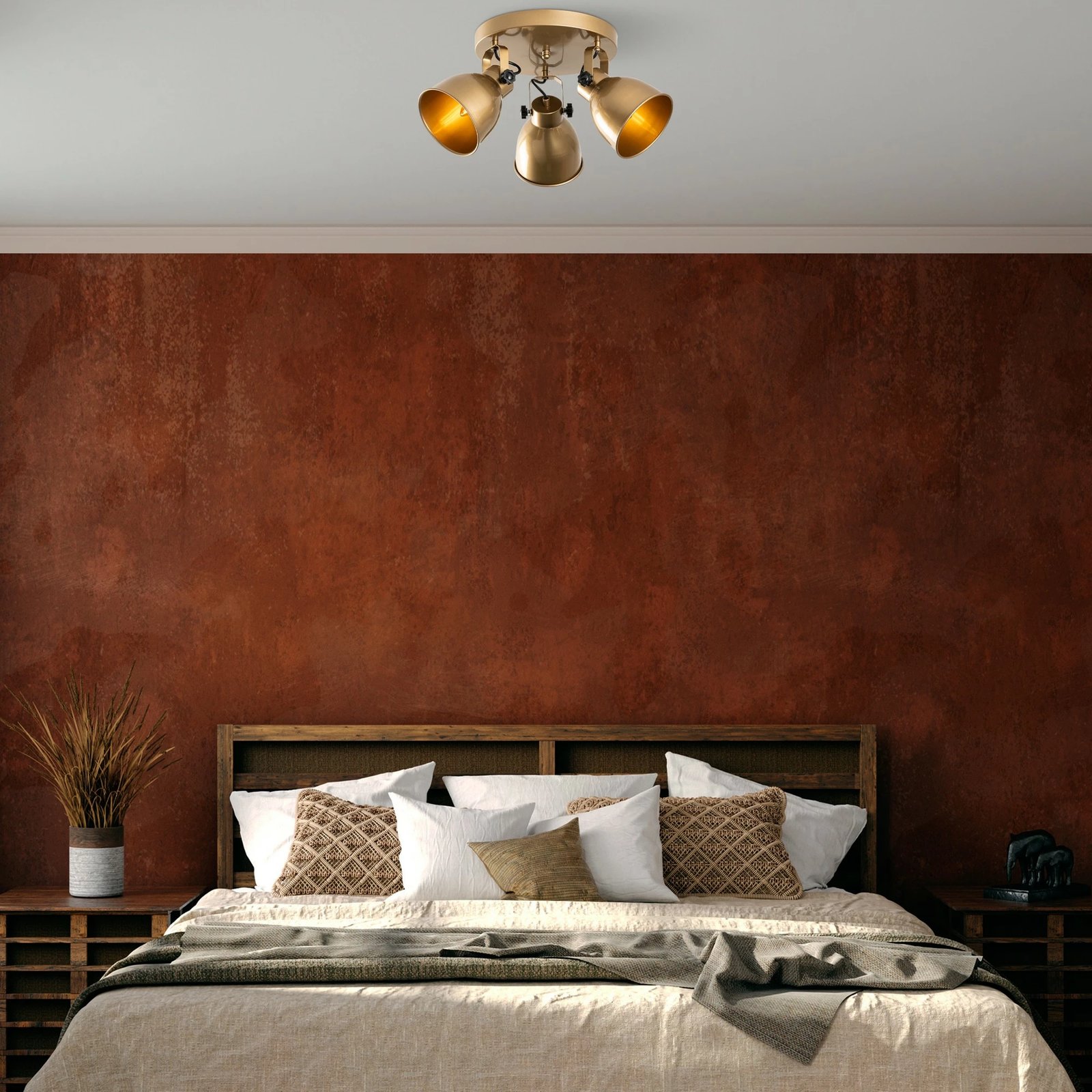 Llambë tavani Opviq, ngjyrë ari, Spotkafası - 13789