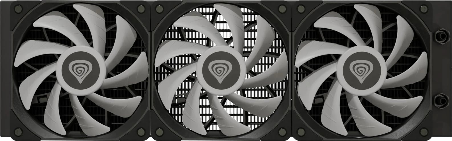 Sistem ftohës me lëng për kasë kompjuteri GENESIS NLG-2321, 3 ventilatorë, RGB, i zi