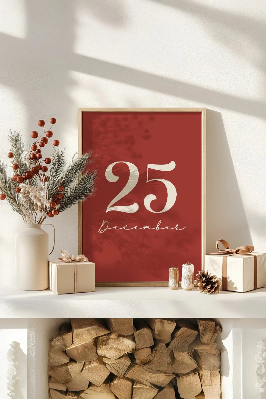 Pikturë dekorative me kornizë, Wallity, Nwyearsngmdl24, shumëngjyrëshe, 33x48cm