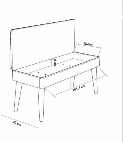 Set tavoline me karrige të zgjatshme për ngrënie (4 copë), Skye Decor, Vina 0900 - 3, e bardhë, stone
