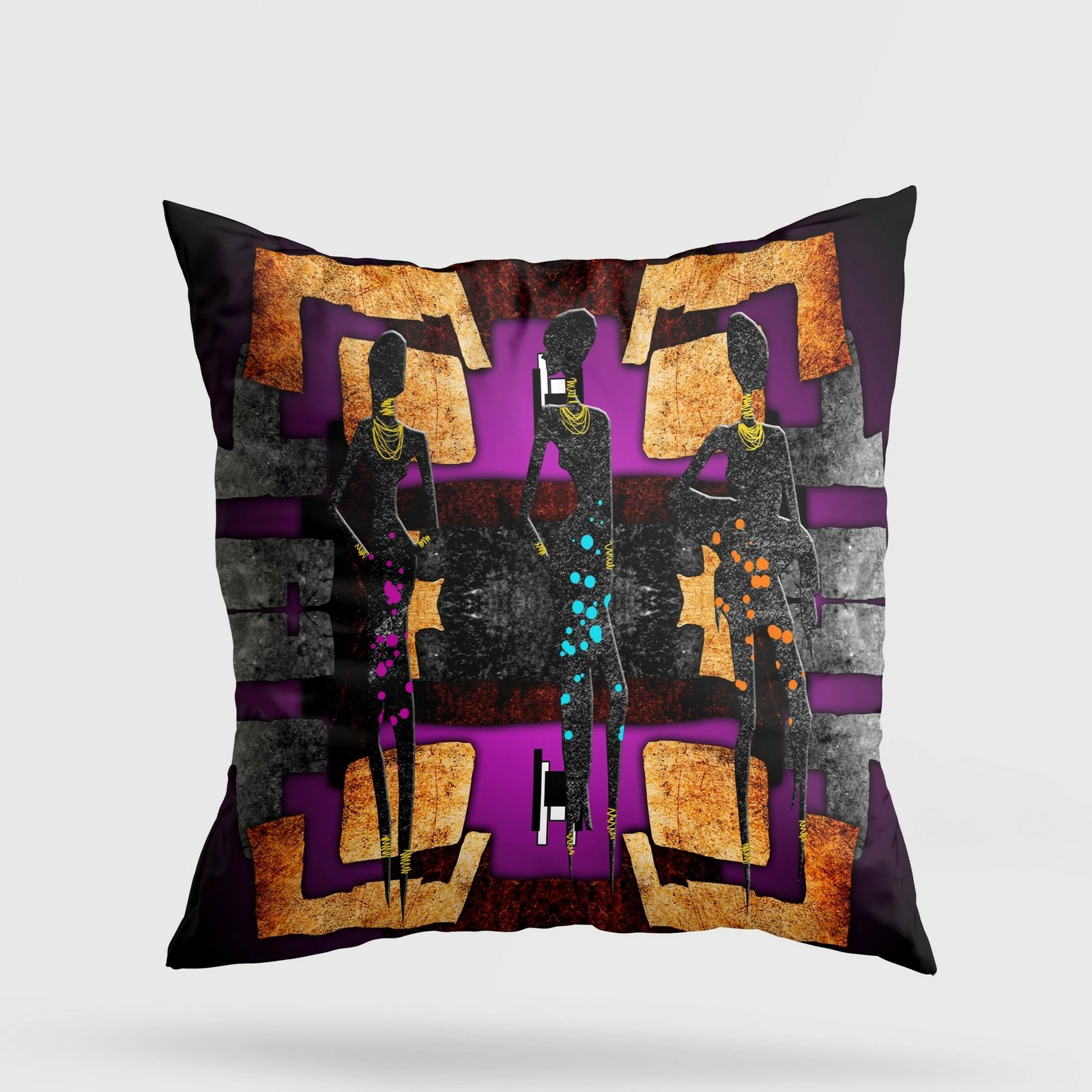 Jastëk dekorativ Evila Originals, A11943, shumëngjyrësh, 43x43cm