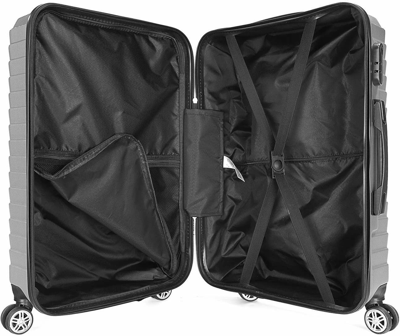 Valixhe udhëtimi mesatare, ngjyrë argjendi, Wexta Wx-1001, Zoozie Bags
