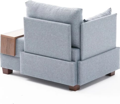 Karrige një vendëshe Fly Left, ngjyrë e kaltër e çelët, Atelier del Sofa