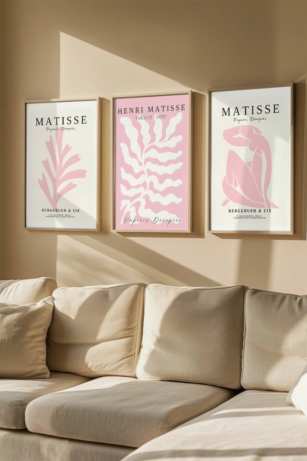 Set pikturash dekorative me kornizë, 3 copë, Wallity, Artvmodel8-Ahsap