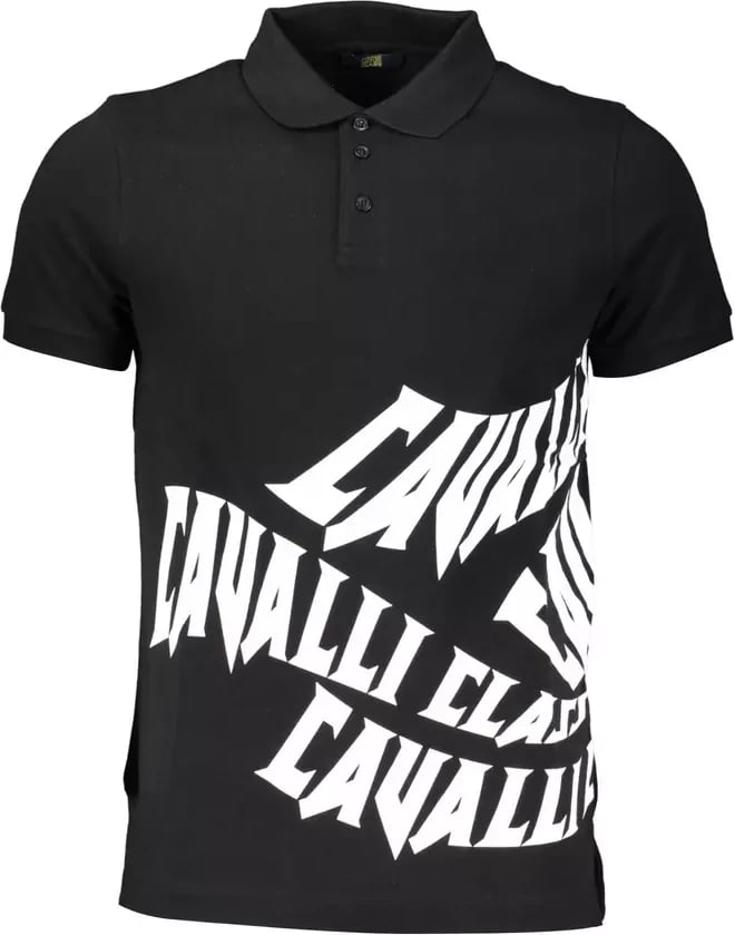 Maicë polo për meshkuj Cavalli Class, e zezë 