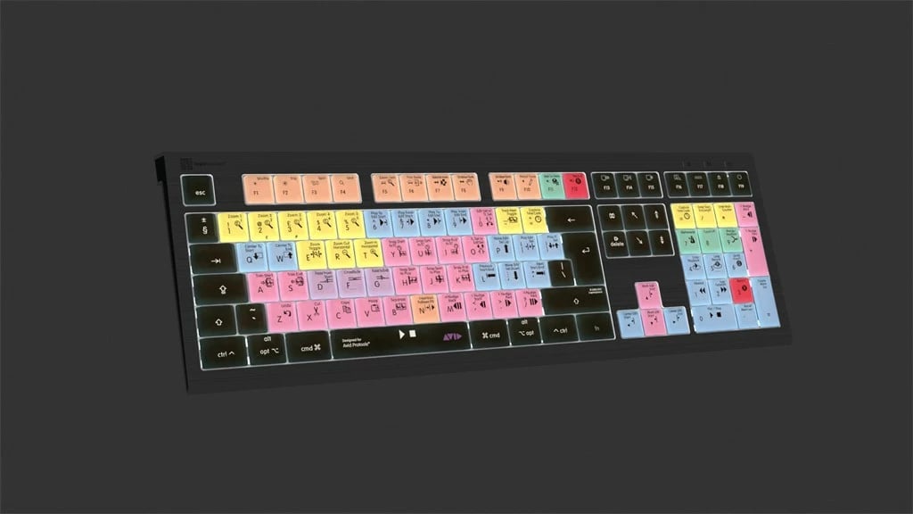 Tastierë LogicKeyboard Astra 2 Pro Tools UK për Mac, shumëngjyrëshe