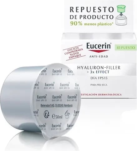 Krem dite fytyre Eucerin Hyaluron Filler për lëkurë të thatë, refill, 50ml