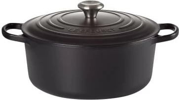 Kaserolë gize rrethore Le Creuset Signature, 26 cm, e zezë, 21177260000430