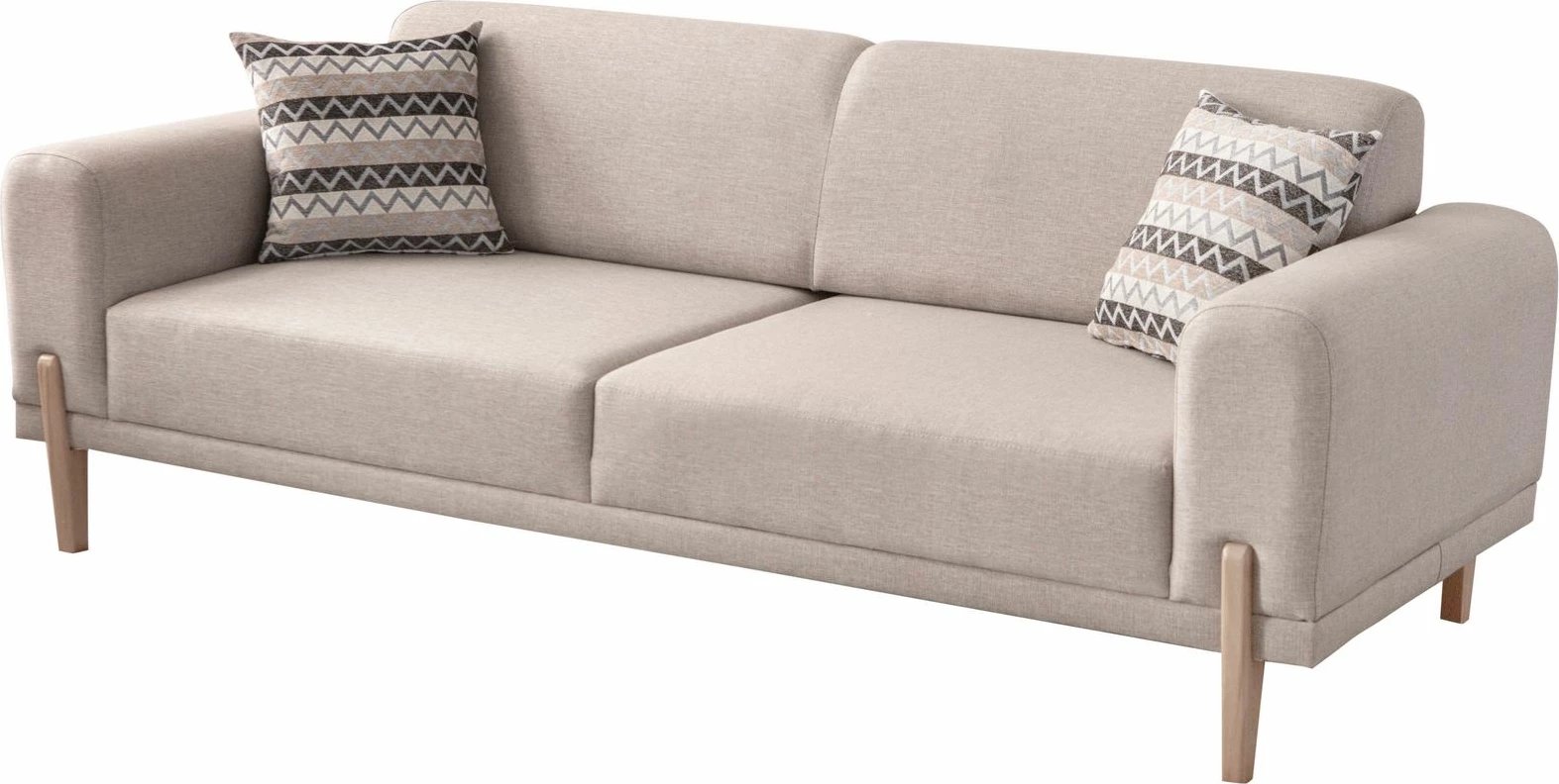Divan-krevat 3 vende, Atelier del Sofa, ngjyrë moka-krem