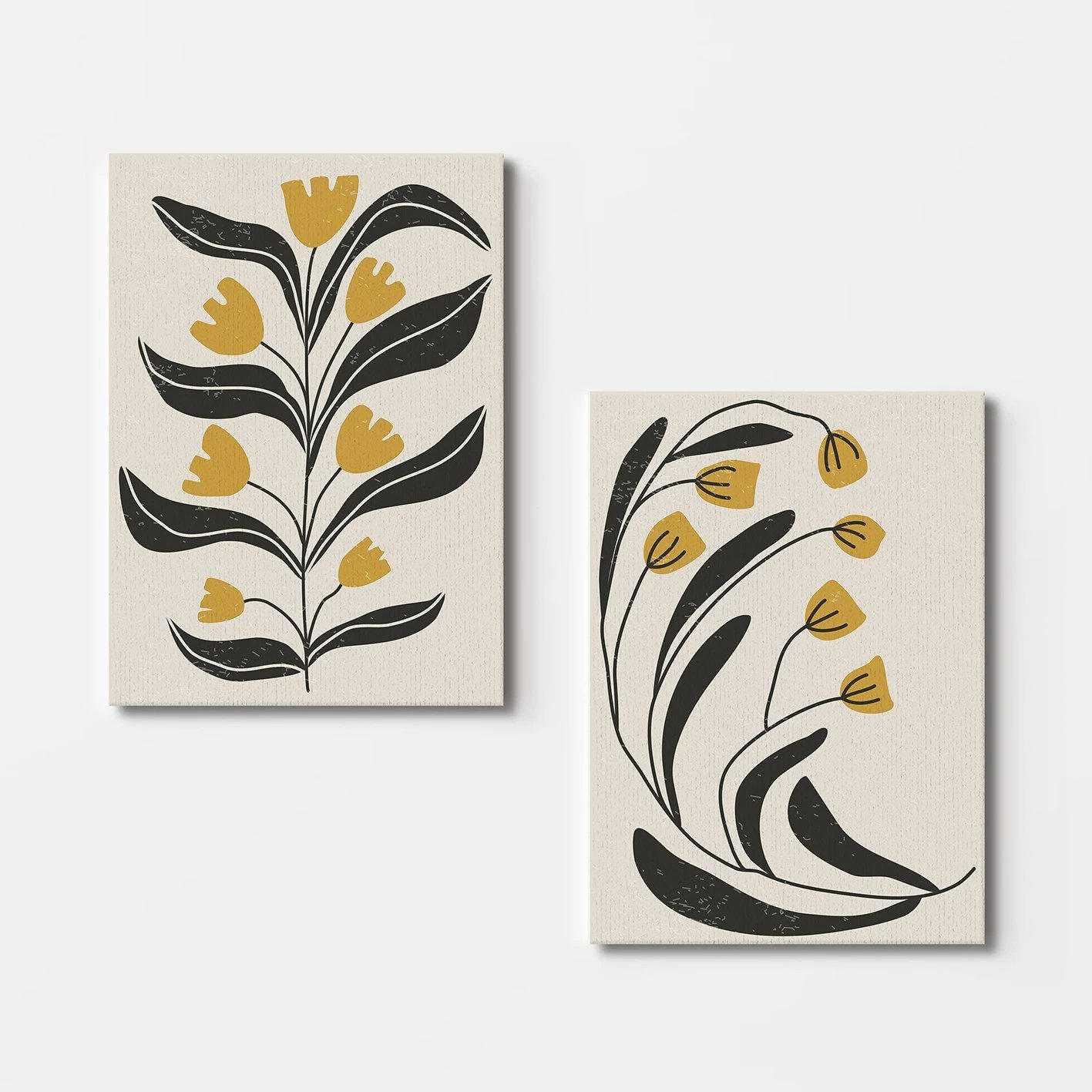 Pikturë dekorative në kanavacë (2 copë), Wallity, 2KNV4321, 50x70