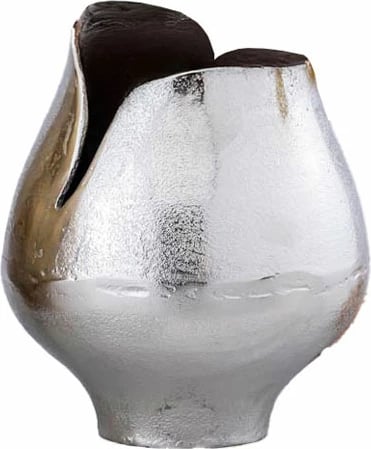 Vazo EMBRACE, alumin, argjend, 21x20x24cm