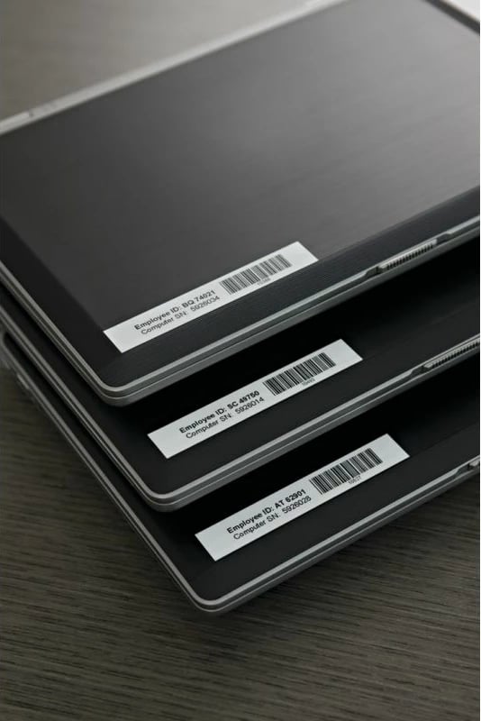 Letër etiketuese DYMO, e bardhë/zezë