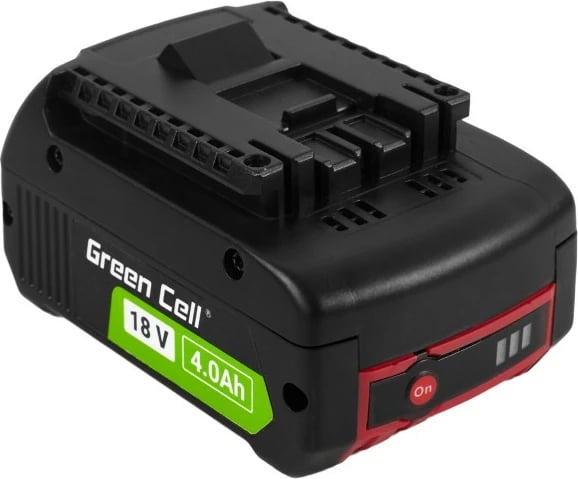 Bateri rikarikueshme Green Cell PTBO18V4 për vegla Bosch 18V, 4Ah, Li-Ion, e zezë