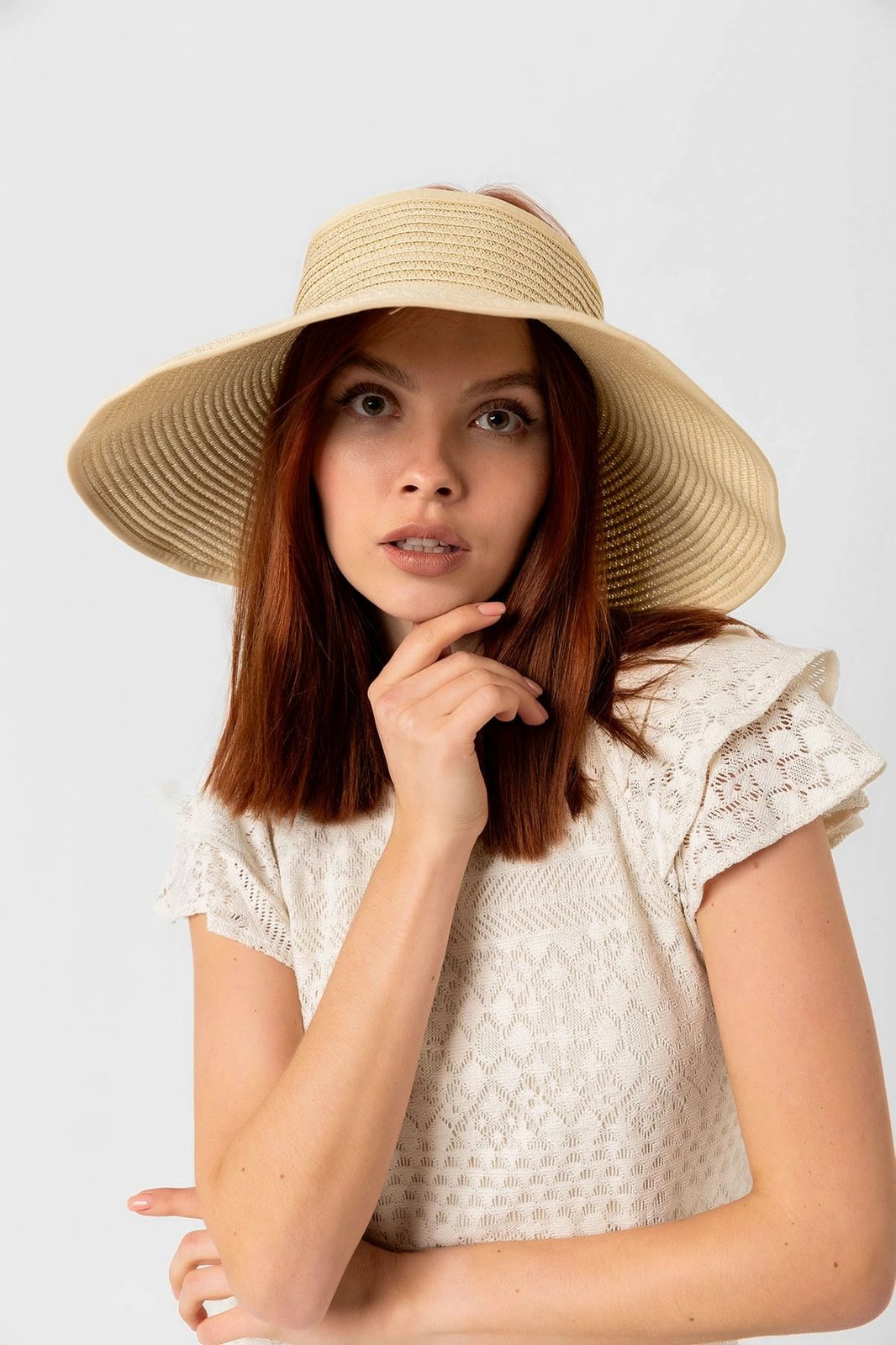 Kapelë verore për gra, ngjyrë bezhë, Jumeon Hsr2080