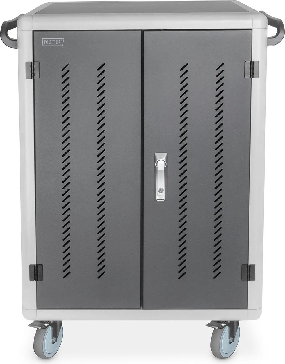 Kasë karikimi Digitus për 30 laptopë/tabletë deri 15.6", USB-C, e zezë