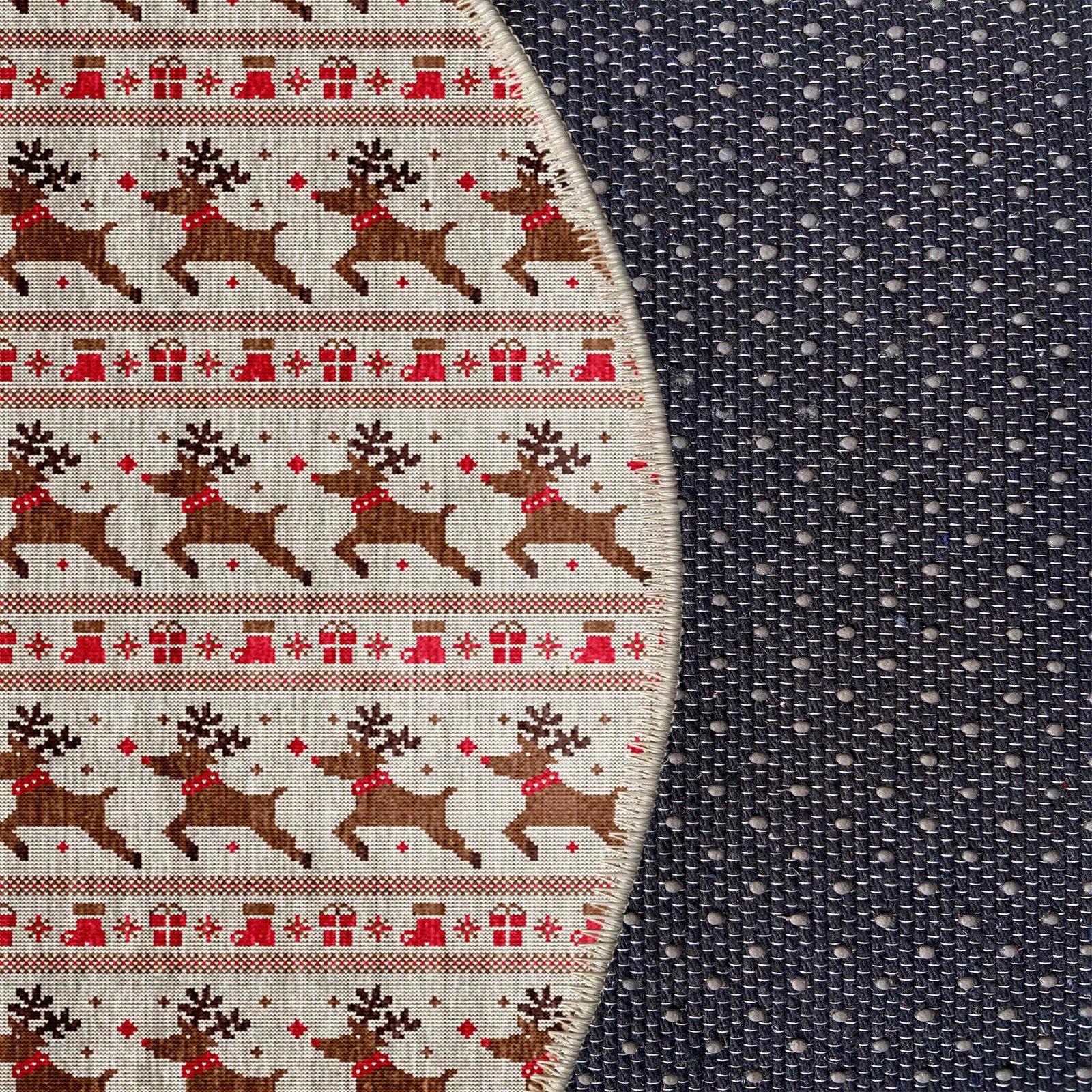 Qilim i rrumbullakët, shumëngjyrësh, Conceptum Hypnose, Woobtny0326, 70x70cm