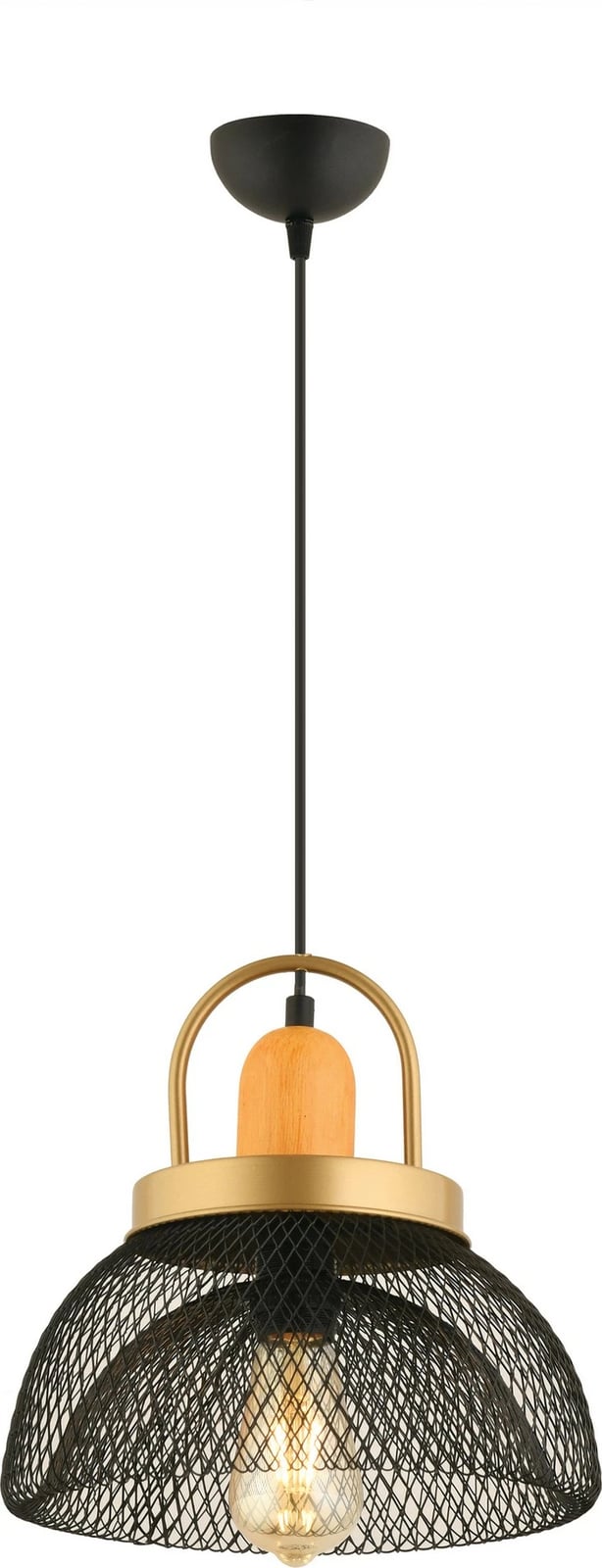 Llambë tavani Opviq, YM-3, trup metalik, ngjyrë e zezë