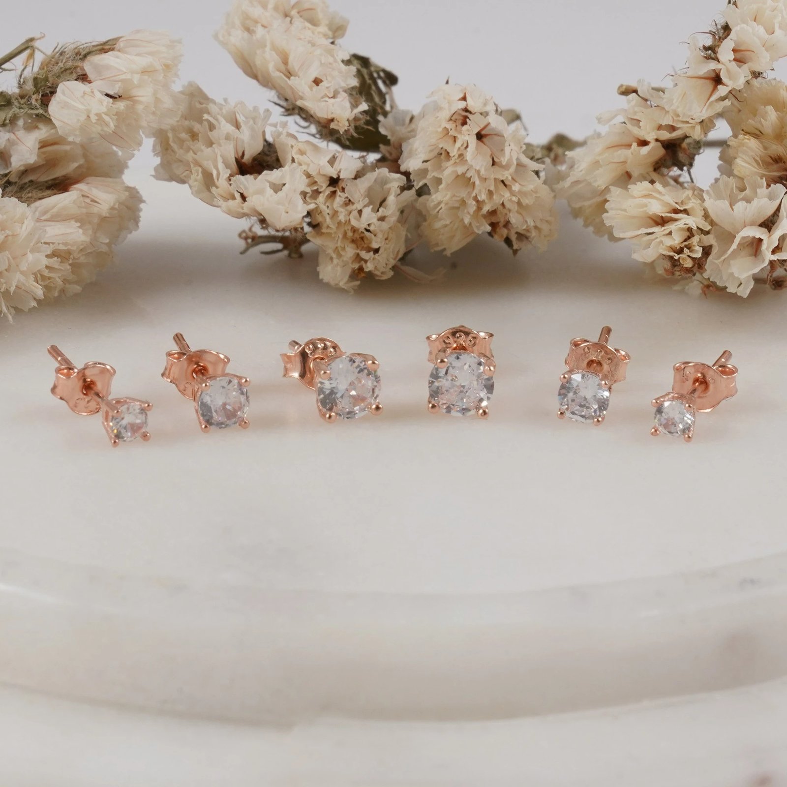 Set vathësh argjendi, ngjyrë rozë e artë, Jumeon, 11300ROS