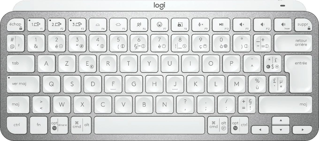 Tastierë wireless Logitech MX Keys Mini, e bardhë, me ndriçim