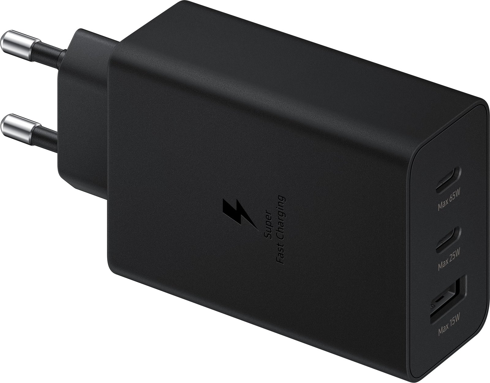 Karikues muri Samsung EP-T6530NBEGEU, 65W, 2x USB-C, 1x USB-A, i zi