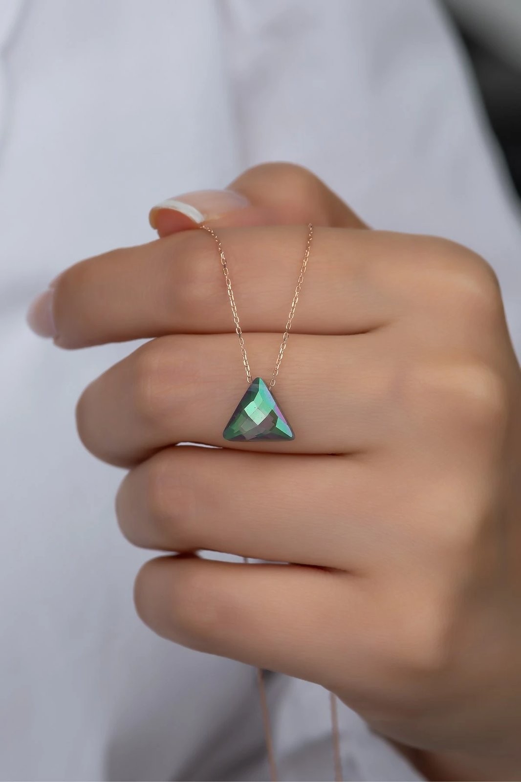 Qafore argjendi, ngjyrë rozë e artë dhe e gjelbër, Jumeon, NRZ99316