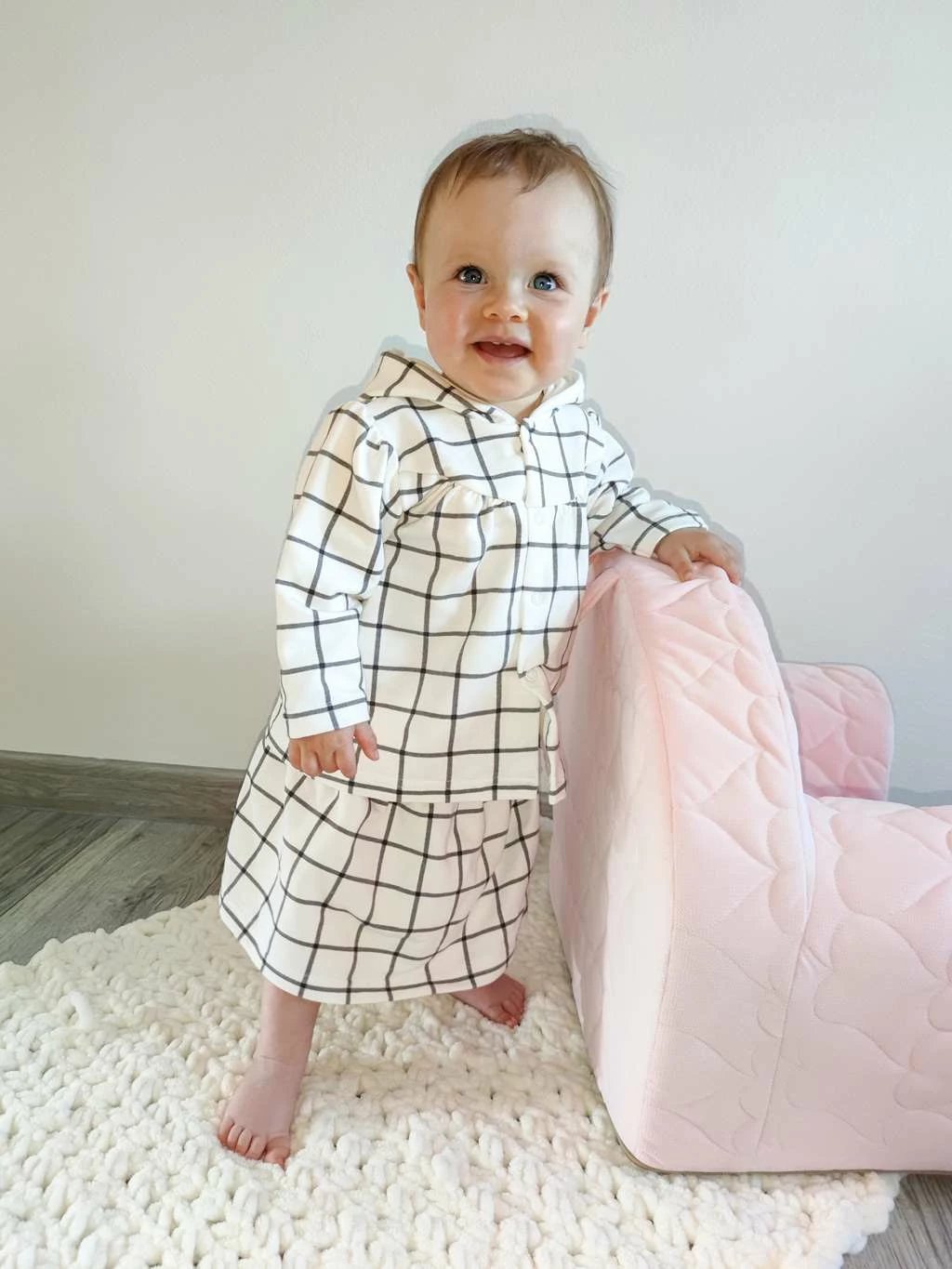 Set 2-copësh, NEW BABY Cool Girls, bluzë me kapuç + fund, pambuk 95% elastan 5%, madhësi 92 (18-24m), e bardhë