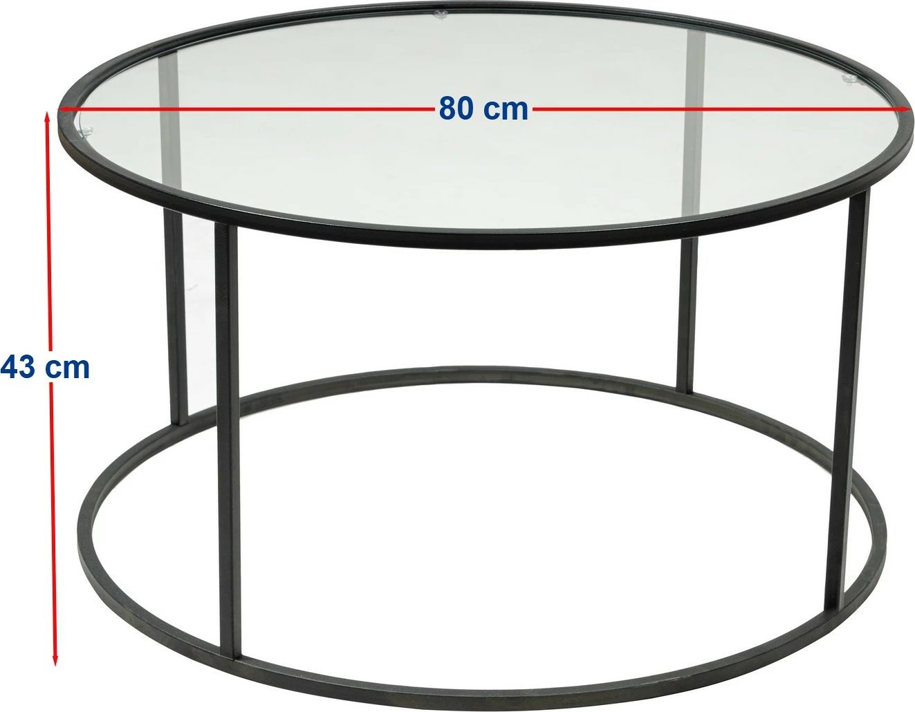 Tavolinë kafeje Hanah Home, Berlin, e zezë
