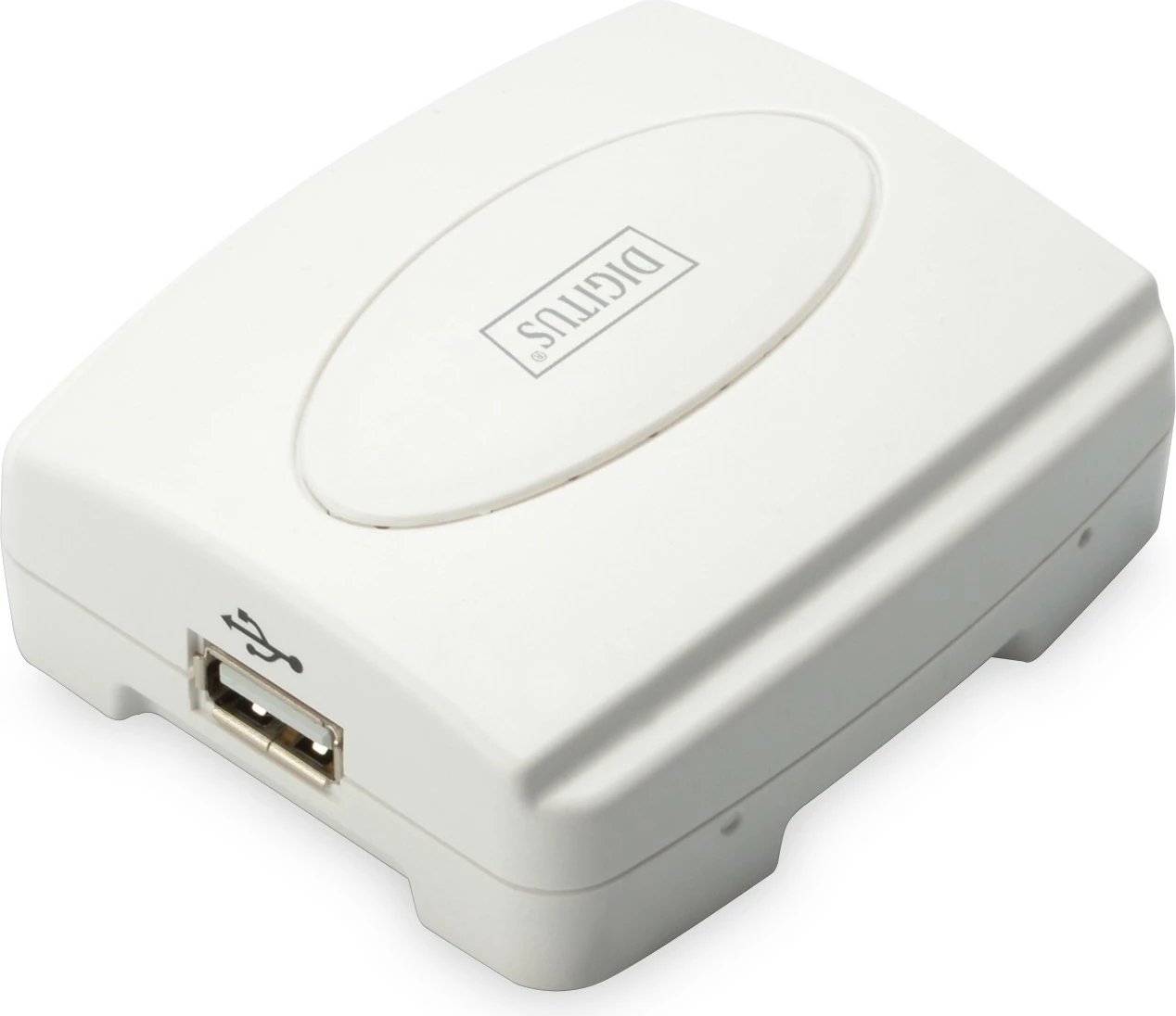 Printserver Ethernet i shpejtë Digitus, USB 2.0, i bardhë