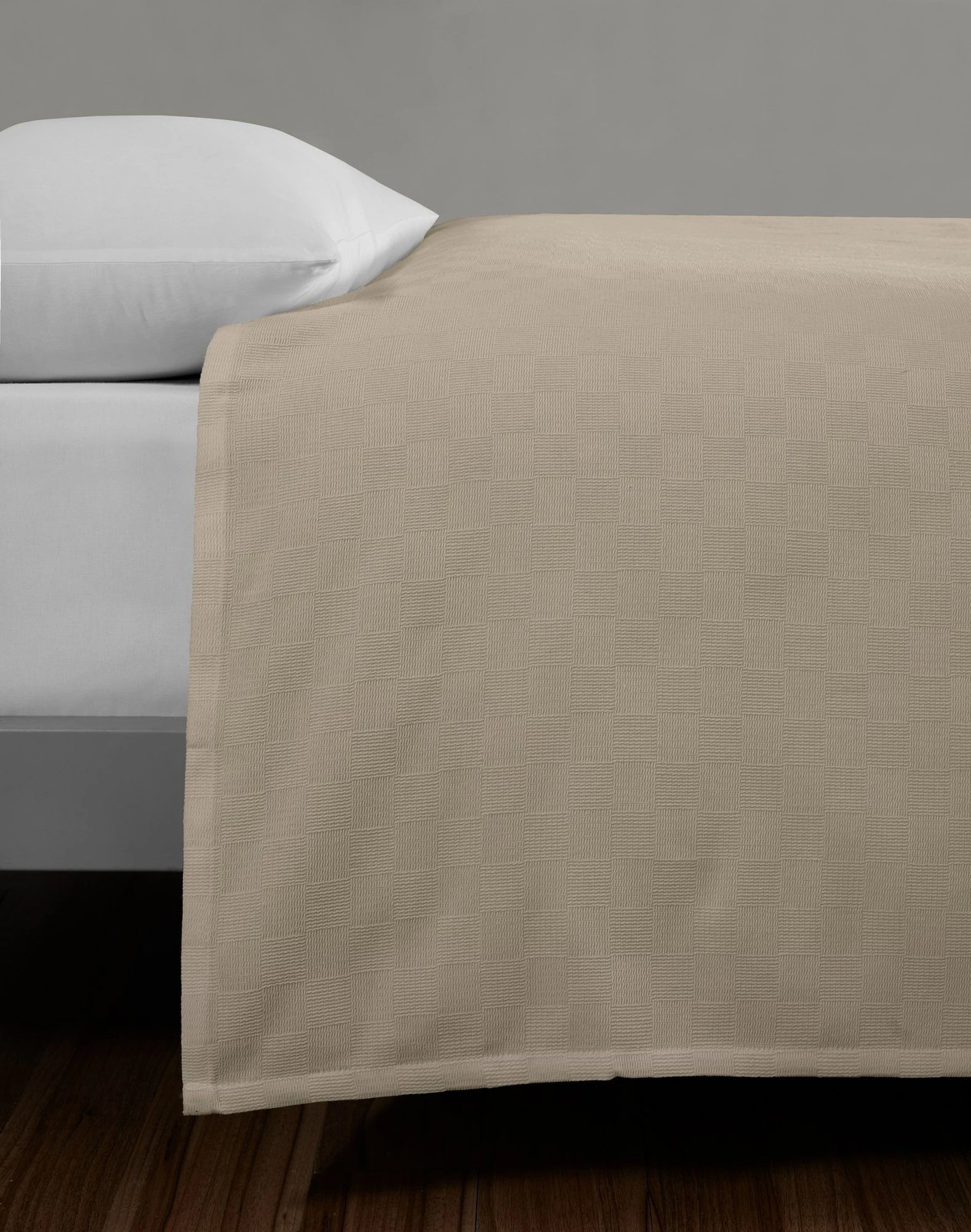 Çarçaf Double Pique, ngjyrë bezhë, 200x200cm