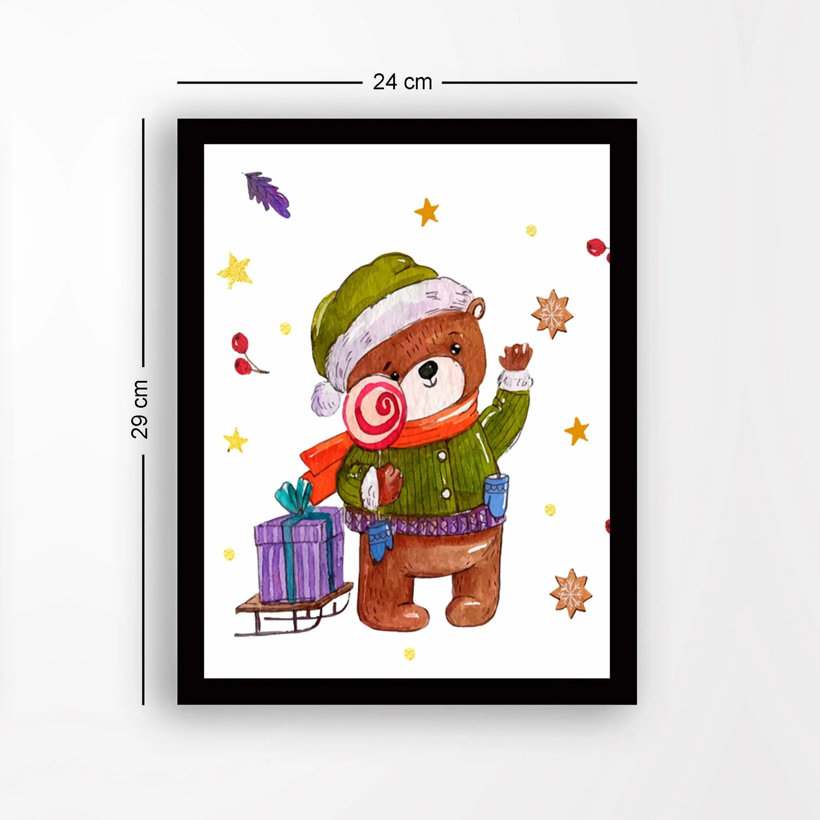 Pikturë dekorative me kornizë, MDF, shumëngjyrëshe, Wallity, SC4947121, 24x29cm