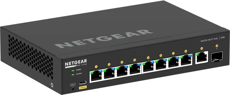 Switch Netgear GSM4210PD-100EUS, 8 porte, 1 Gbps
