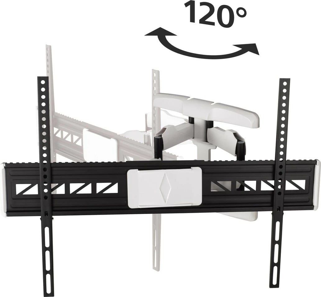 Mbajtës muri TV LCD/LED, Hama 220838, Fullmotion XL, VESA 800x600, 46-90", kapacitet 75 kg, i zi