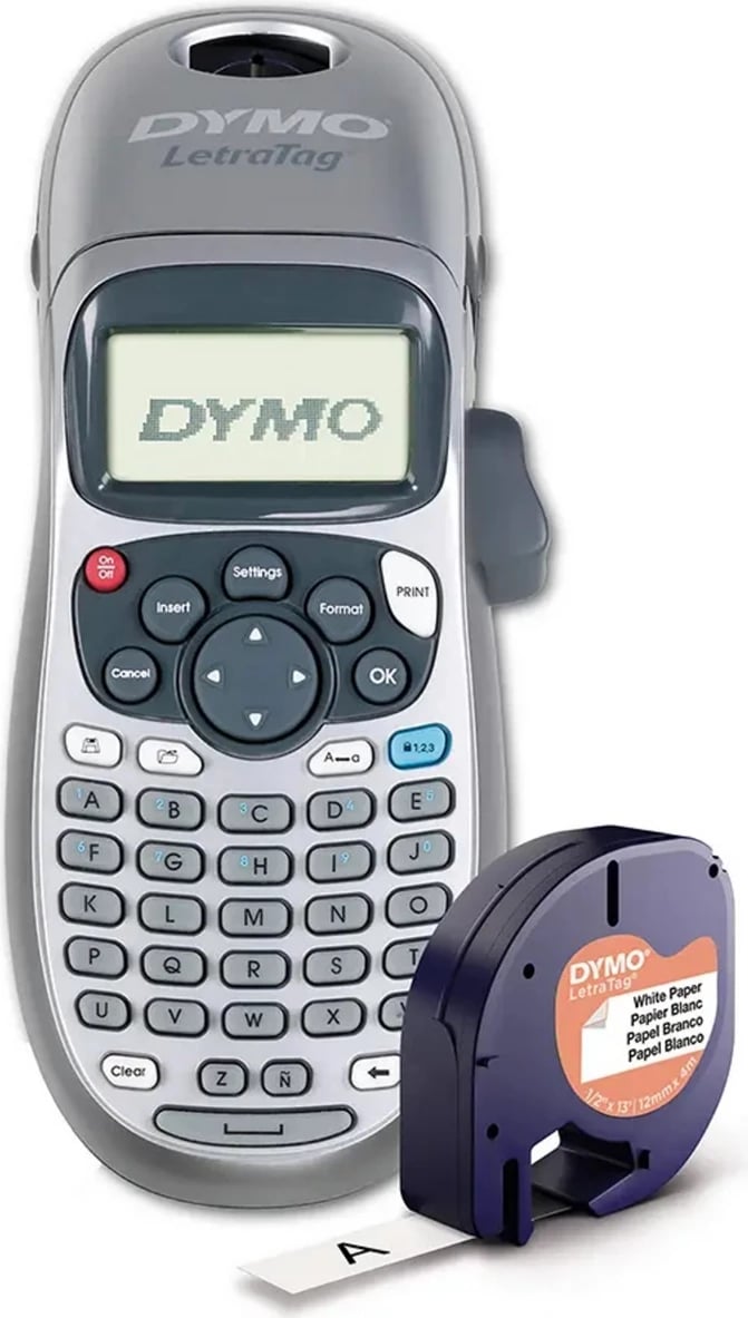 Pajisje etiketimi, Dymo LetraTag LT-100H 2174577, portative me ekran LCD, argjendtë