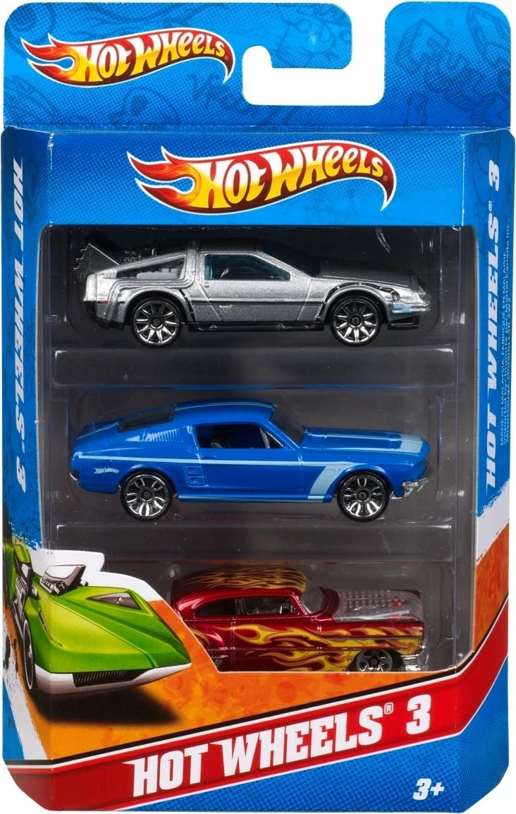 Set veturash lodër Hot Wheels K5904, 3 copë, ngjyra të përziera Set veturash lodër Hot Wheels K5904, 3 copë, ngjyra të përziera