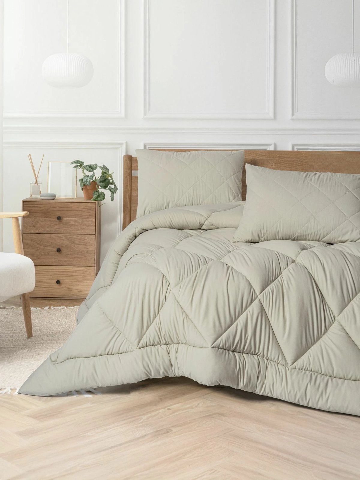 Set jorganësh Double XL, L'essentiel, Softwash, ngjyrë gur