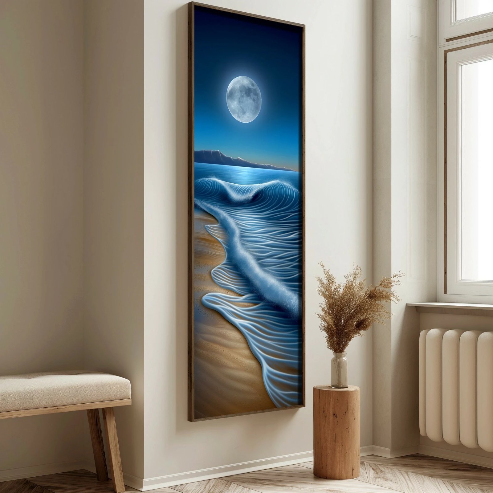 Pikturë dekorative me kornizë MDF, shumëngjyrëshe, Wallity LONG014-S/120-40, 40x120cm