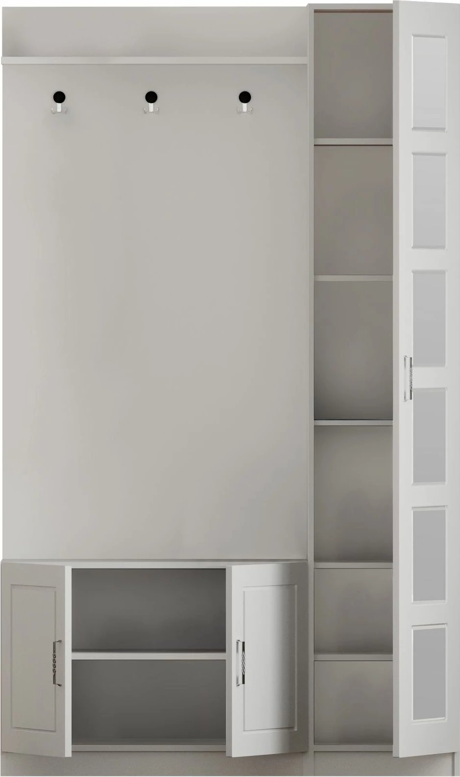 Stendë korridori Skye Decor, e bardhë mat, RB-054