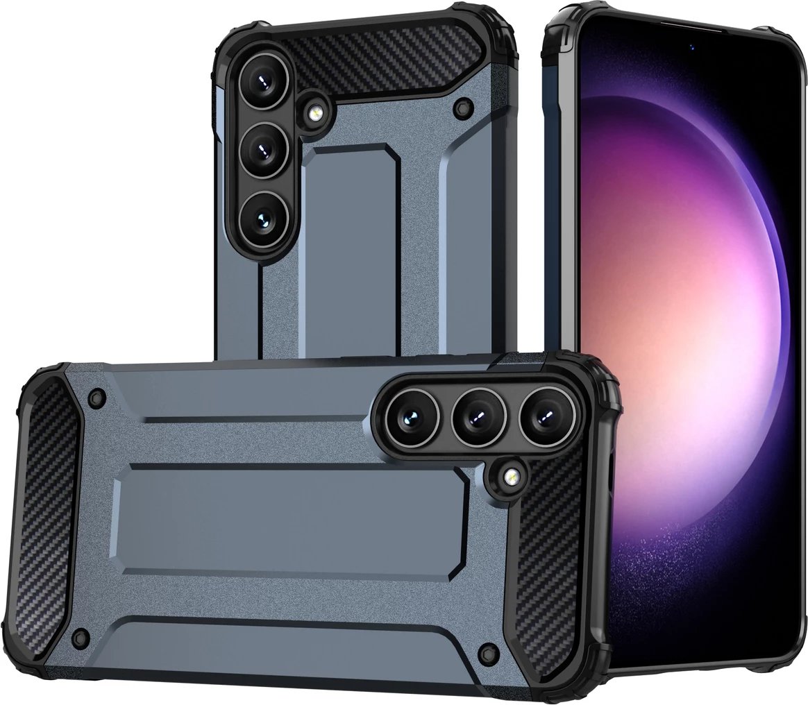 Mbështjellës Hurtel Hybrid Armor për Xiaomi POCO C65 / Redmi 13C, Blu