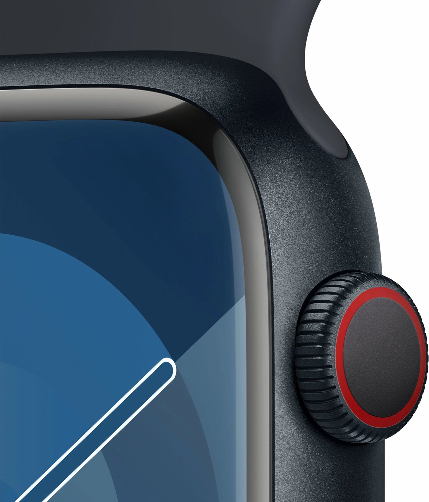 Smartwatch Apple Watch S9 Aluminium Cellular 45mm, LTE, rrip sport, mitternacht