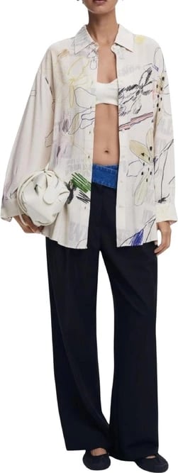 Këmishë Desigual femra, beige