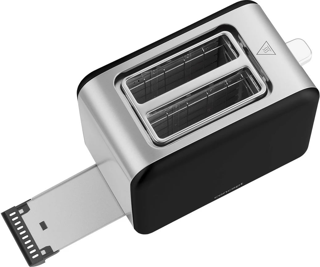 Tostier Concept TE2052, 2 hapësira, 950W, Inox/zi