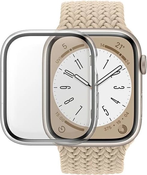 Mbështjellës PanzerGlass për Apple Watch 7/8/9 45mm, transparent