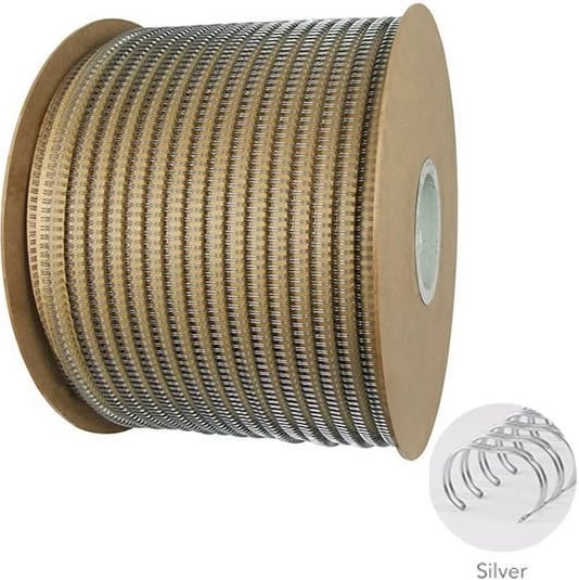 Spiral metalik për lidhje COPIER LAND 3/4" 2:1, Argjendtë